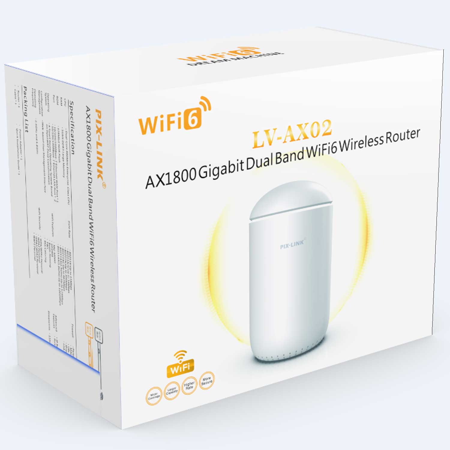 New AX1800 WiFi 6 Gigabit Router